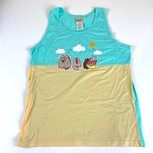 Pusheen Tank Top Sleeveless Shirt Women’s S Cats Summer